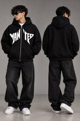 Hoodie Zippé Oversize WANTED