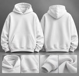 Sweat à capuche oversize essentiel – Blanc