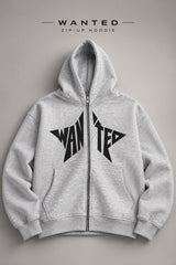 Sweat à capuche zippé oversize WANTED