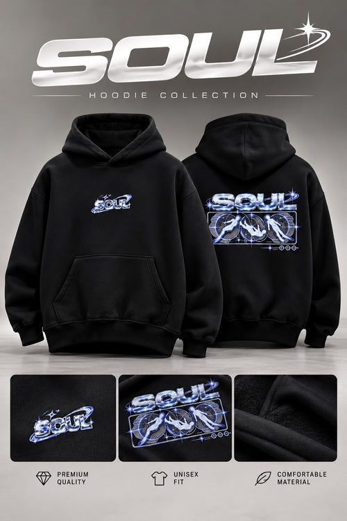 Hoodie Oversize SOUL – Noir