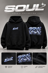Sweat à capuche oversize SOUL – Noir